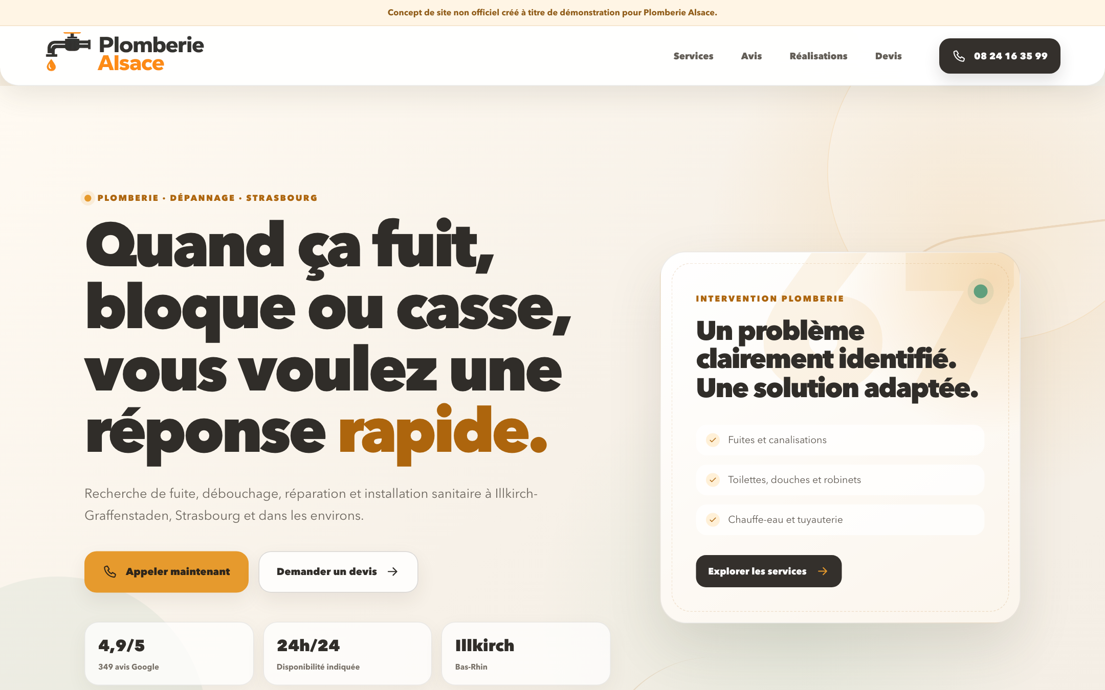 Aperçu d’un système de gestion des demandes clients Plomberie Alsace